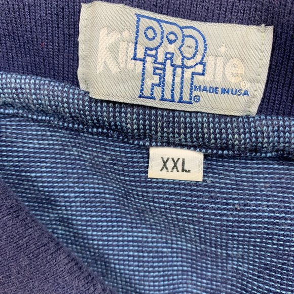 King Louie Auburn XXL Polo Shirt Vintage Pro Fit Tigers Blue Big Guy 2X - Picture 4 of 5